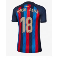 Dres Barcelona Jordi Alba #18 Domaci za Žensko 2022-23 Kratak Rukav